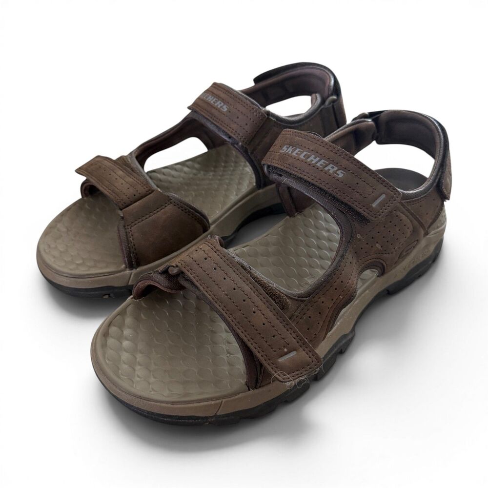 Skechers Tresmen Garo Relaxed Fit Men's Size 11 Brown Water Sandals 204105